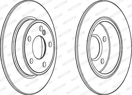 Ferodo DDF2335C - Brake Disc autospares.lv