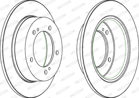 Ferodo DDF233 - Brake Disc autospares.lv