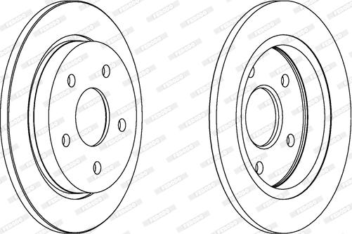 Ferodo DDF232 - Brake Disc autospares.lv