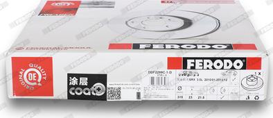 Ferodo DDF2299C-1-D - Brake Disc autospares.lv
