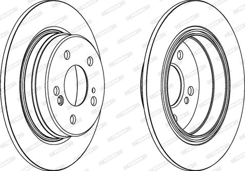 Ferodo DDF224C - Brake Disc autospares.lv