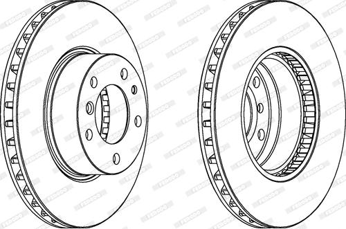 Ferodo DDF222 - Brake Disc autospares.lv