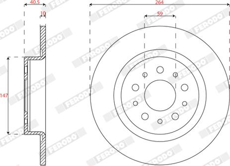 Ferodo DDF2778C - Brake Disc autospares.lv