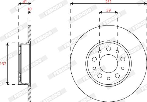 Ferodo DDF2777C - Brake Disc autospares.lv