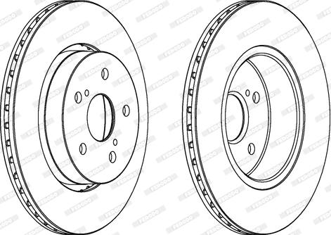 Ferodo DDF793 - Brake Disc autospares.lv