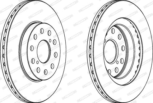 Ferodo DDF749 - Brake Disc autospares.lv