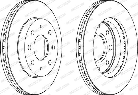 Ferodo DDF741 - Brake Disc autospares.lv