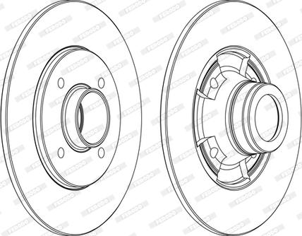 Ferodo DDF752C - Brake Disc autospares.lv