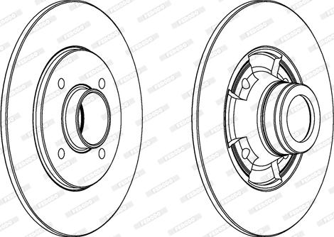 Ferodo DDF752 - Brake Disc autospares.lv