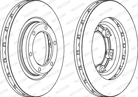 Ferodo DDF769 - Brake Disc autospares.lv