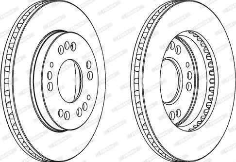 Ferodo DDF761 - Brake Disc autospares.lv