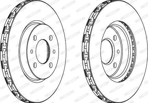 Ferodo DDF762C - Brake Disc autospares.lv