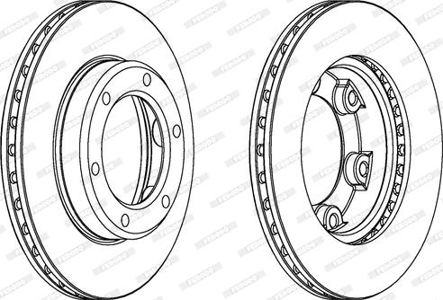 Ferodo DDF701 - Brake Disc autospares.lv