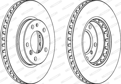 Ferodo DDF712 - Brake Disc autospares.lv