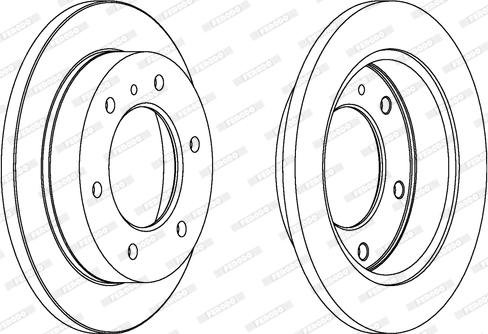 Ferodo DDF780 - Brake Disc autospares.lv