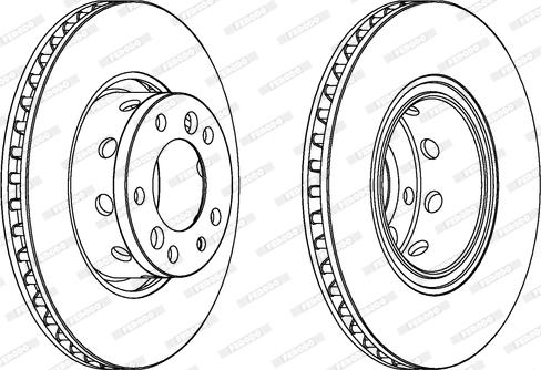 Ferodo DDF771 - Brake Disc autospares.lv