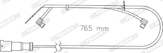 Ferodo FAI174 - Warning Contact, brake pad wear autospares.lv