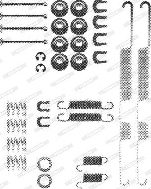 Ferodo FBA69 - Accessory Kit, brake shoes autospares.lv