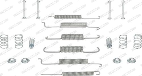 Ferodo FBA100 - Accessory Kit, brake shoes autospares.lv