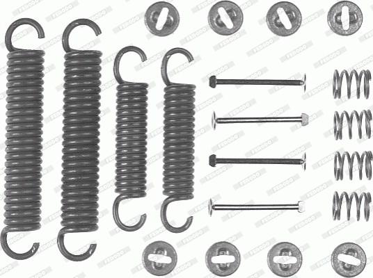 Ferodo FBA101 - Accessory Kit, brake shoes autospares.lv