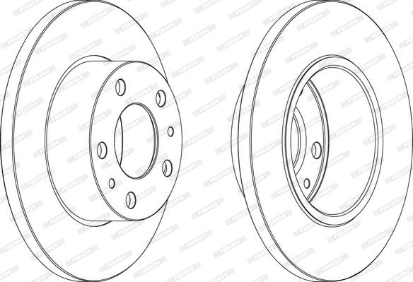 Ferodo FCR195A - Brake Disc autospares.lv