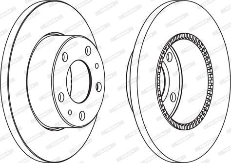 Ferodo FCR196A - Brake Disc autospares.lv