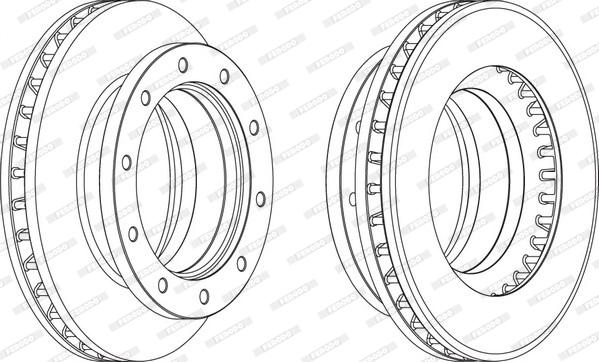 Ferodo FCR159A - Brake Disc autospares.lv