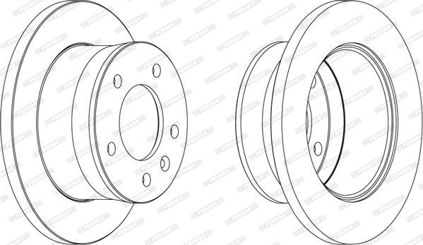 Ferodo FCR154A - Brake Disc autospares.lv