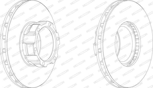 Ferodo FCR162A - Brake Disc autospares.lv