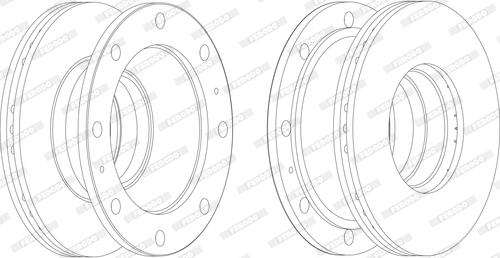 Ferodo FCR106A - Brake Disc autospares.lv