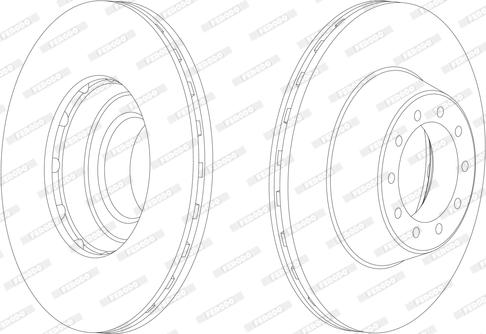 Ferodo FCR100A - Brake Disc autospares.lv