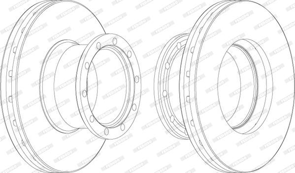 Ferodo FCR113A - Brake Disc autospares.lv