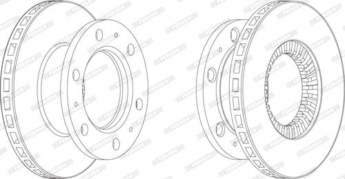 Ferodo FCR112A - Brake Disc autospares.lv