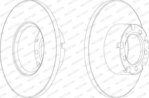 Ferodo FCR117A - Brake Disc autospares.lv