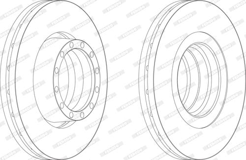 Ferodo FCR132A - Brake Disc autospares.lv