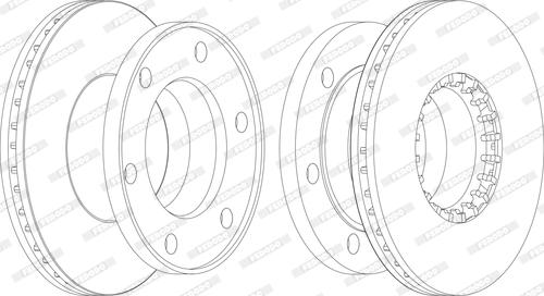 Ferodo FCR174A - Brake Disc autospares.lv