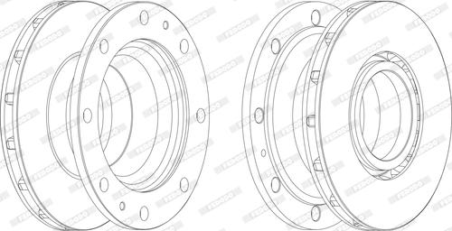 Ferodo FCR341A - Brake Disc autospares.lv