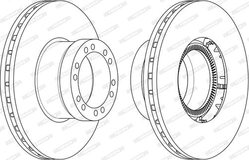 Ferodo FCR350A - Brake Disc autospares.lv