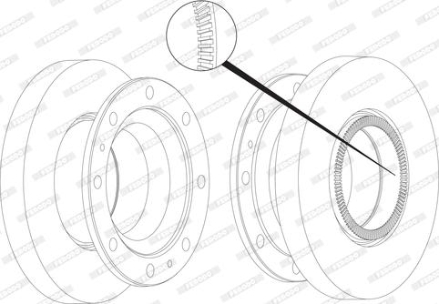 Ferodo FCR305A - Brake Disc autospares.lv