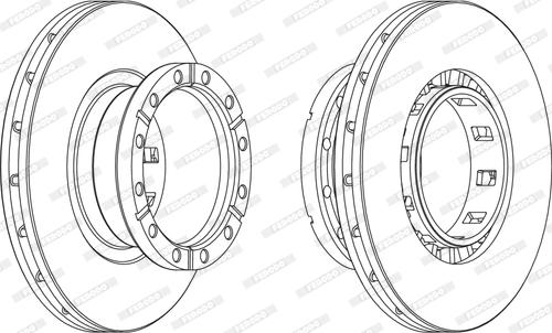 Ferodo FCR318A - Brake Disc autospares.lv