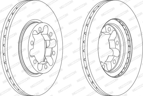 Ferodo FCR339A - Brake Disc autospares.lv