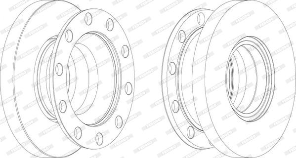 Ferodo FCR337A - Brake Disc autospares.lv