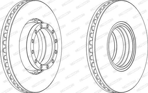 Ferodo FCR251A - Brake Disc autospares.lv