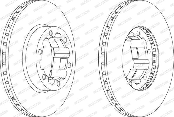 Ferodo FCR262A - Brake Disc autospares.lv