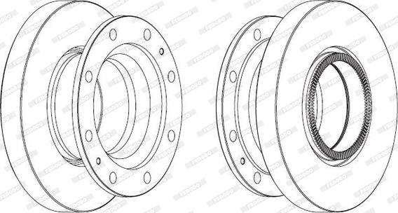 Ferodo FCR278A - Brake Disc autospares.lv