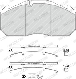 Ferodo FCV4906B - Brake Pad Set, disc brake autospares.lv