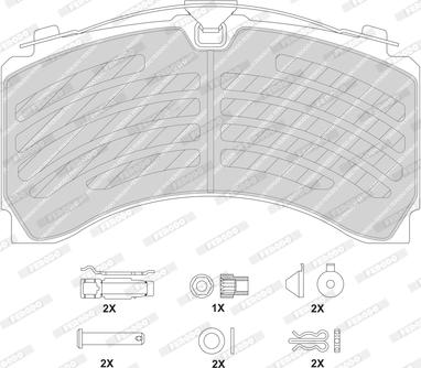 Ferodo FCV4418PTS - Brake Pad Set, disc brake autospares.lv