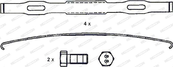 Ferodo FCV4115BFE - Brake Pad Set, disc brake autospares.lv