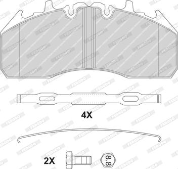 Ferodo FCV4378BFE - Brake Pad Set, disc brake autospares.lv