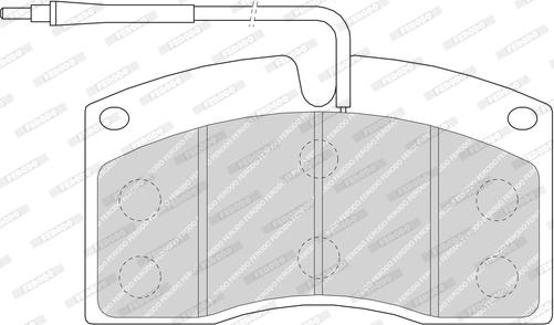 Ferodo FCV624 - Brake Pad Set, disc brake autospares.lv